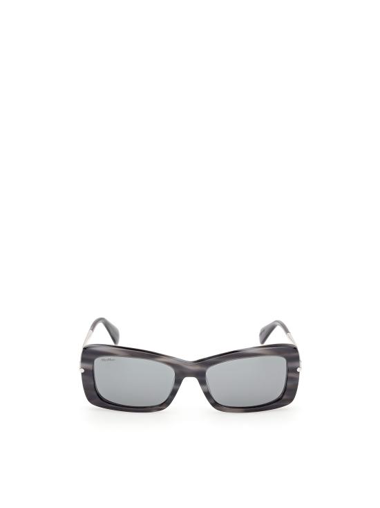 26FW 막스마라 선글라스 MM0194 64A LIGHT BLUE STRIPED SHINY PALLADIUM