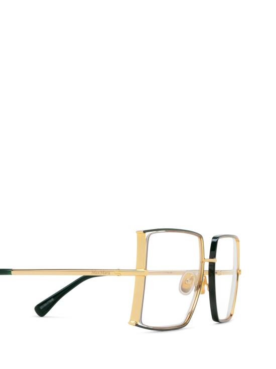 26FW 막스마라 안경 MM5156 B 098 SHINY DARK GREEN SHINY DEEP GOLD - MAX MARA