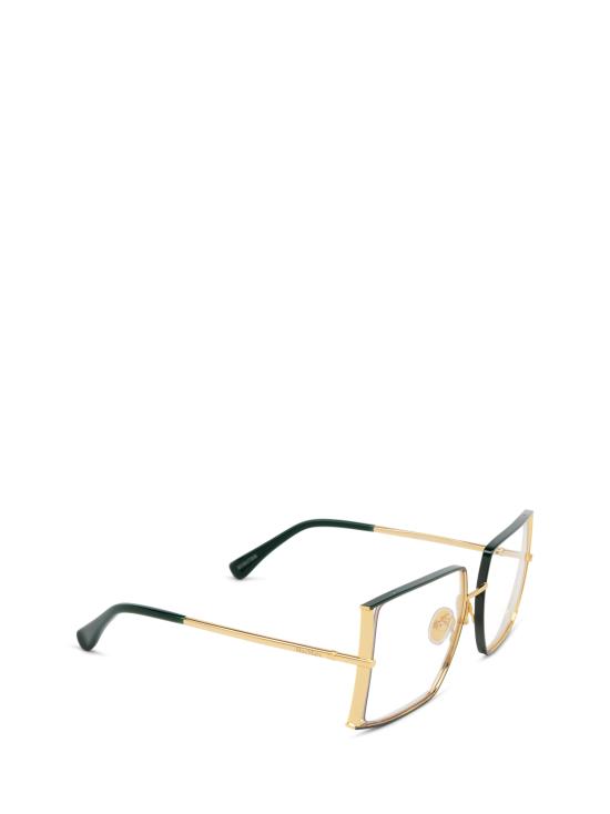 26FW 막스마라 안경 MM5156 B 098 SHINY DARK GREEN SHINY DEEP GOLD - MAX MARA