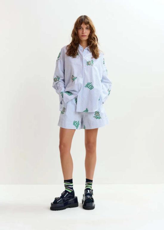  에센셜앤트워프 셔츠 Essentiel Antwerp Jalinki 셔츠 자수 - ESSENTIEL ANTWERP