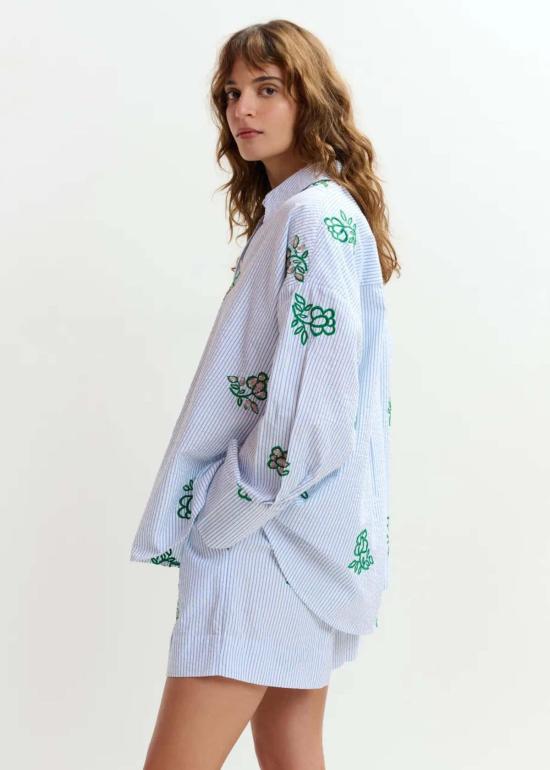  에센셜앤트워프 셔츠 Essentiel Antwerp Jalinki 셔츠 자수 - ESSENTIEL ANTWERP