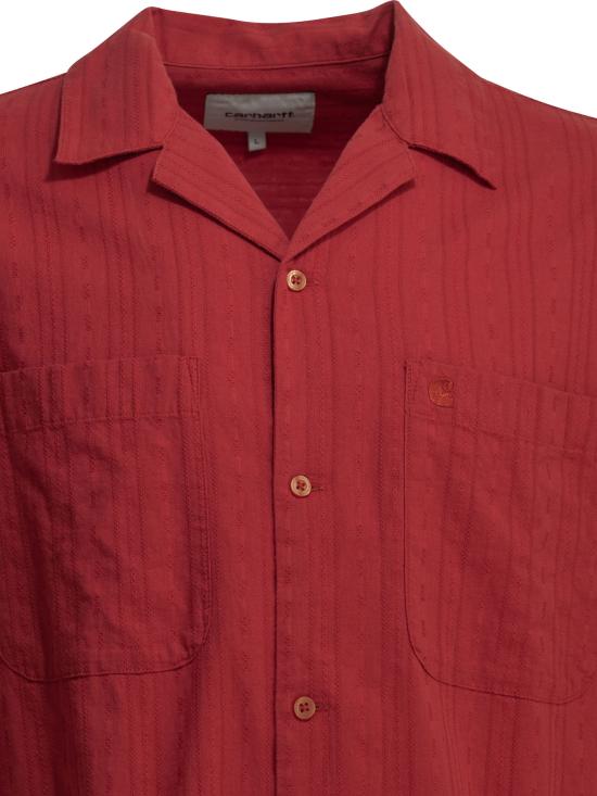 26SS 칼하트 WIP 숏슬리브 가레스 셔츠 I0362063IX XX Red - CARHARTT WIP