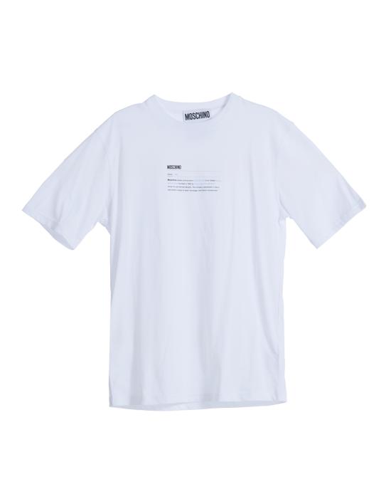  모스키노 반팔 티셔츠 0709 5241 BIANCO