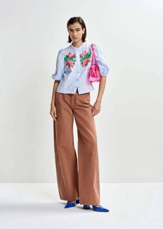  에센셜앤트워프 셔츠 Essentiel Antwerp Jaiden 장식 - ESSENTIEL ANTWERP