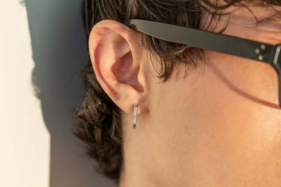  Milk & Rose 이어링 밀크앤로즈 미니 스퀘어 후프 귀걸이 - OTHER BRANDS