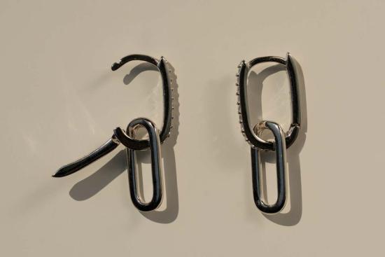  Milk & Rose 이어링 내 가게 아기 종이 클립 보석 후프 - OTHER BRANDS