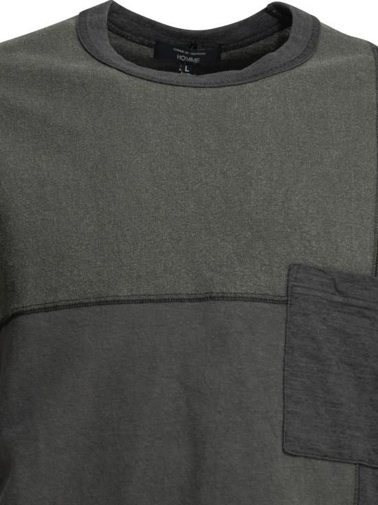 26SS 꼼데가르송 반팔 티셔츠 HQ T023 S261 CHARCOAL MIX Black - COMME DES GARCONS