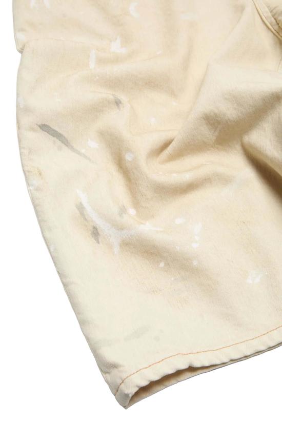  아크네 스튜디오 데님 팬츠 디스트레스드 데님 쇼츠 화이트 - ACNE STUDIOS