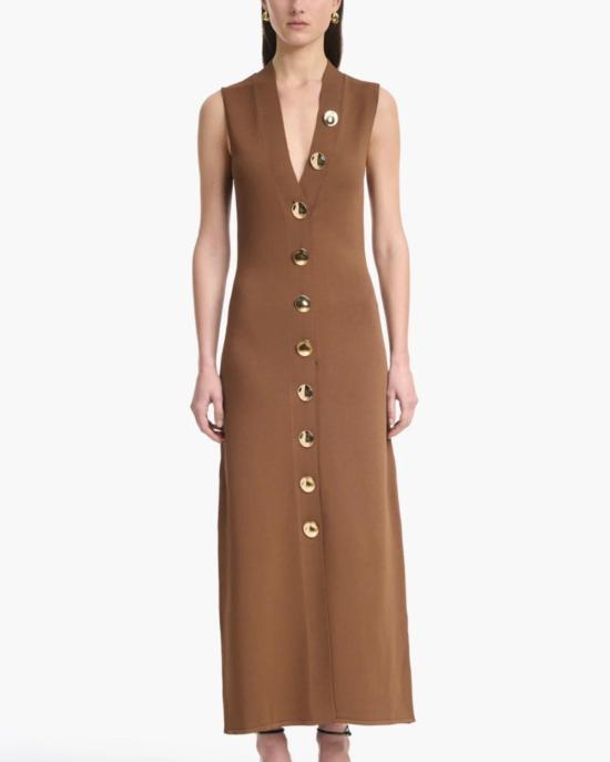  알투자라 롱 원피스 악시아 드레스 토피 - ALTUZARRA