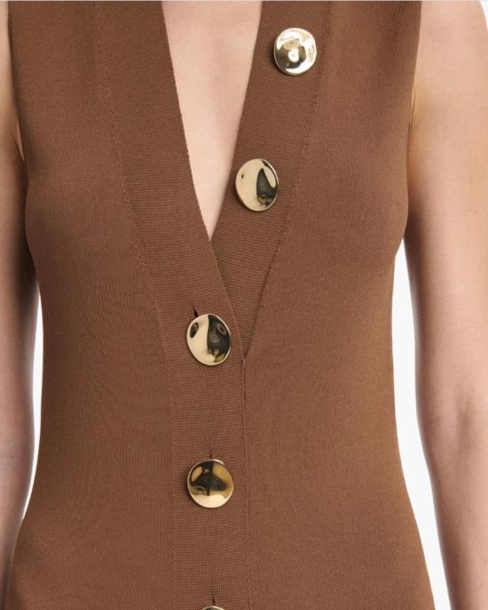  알투자라 롱 원피스 악시아 드레스 토피 - ALTUZARRA