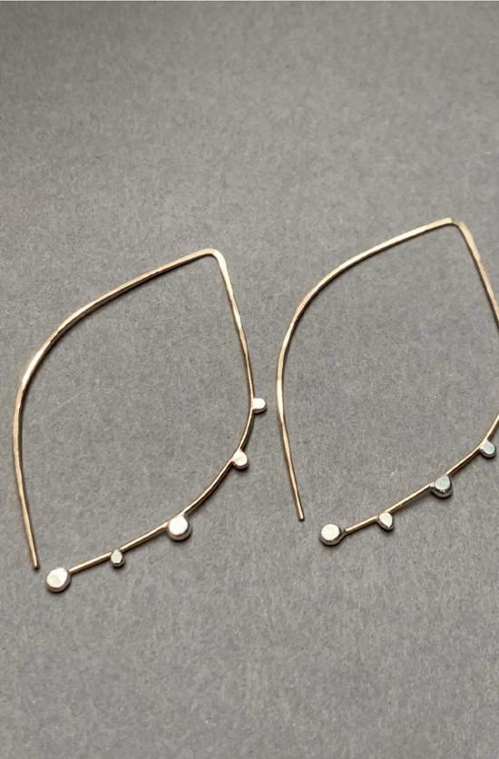  Yedomi 이어링 예도미 대형 전구 모양 후프 귀걸이