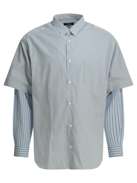 26SS 꼼데가르송 긴팔 셔츠 HQ B007 S261 WH SX NYXWH SX Light blue