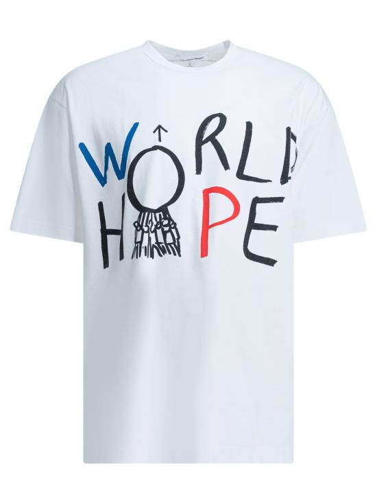 26SS 꼼데가르송 반팔 티셔츠 FQ T039 S261 WHITE White