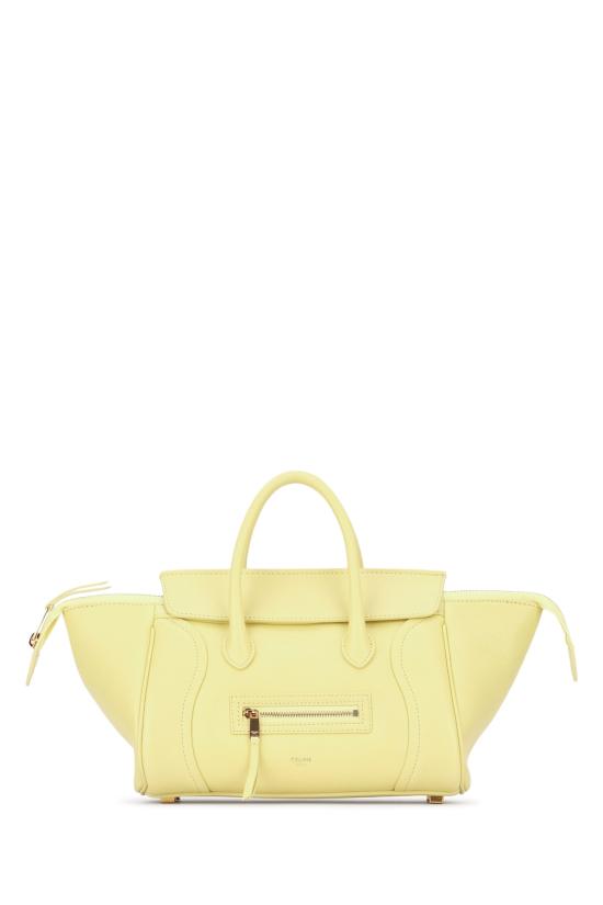 26SS 셀린느 스몰 뉴 러기지백 서플 샤이니 램스킨 124213GW2 11CU CITRUS