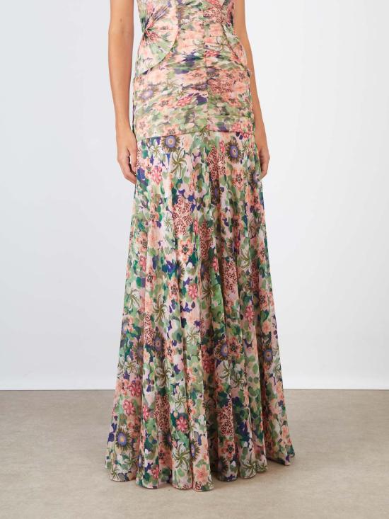  살로니 롱 원피스 크리스티 롱 드레스 로제트 메도우 - SALONI