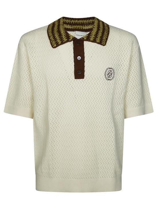 26SS 드롤드무슈 폴로 티셔츠 KPO206CO292 OW BIANCO