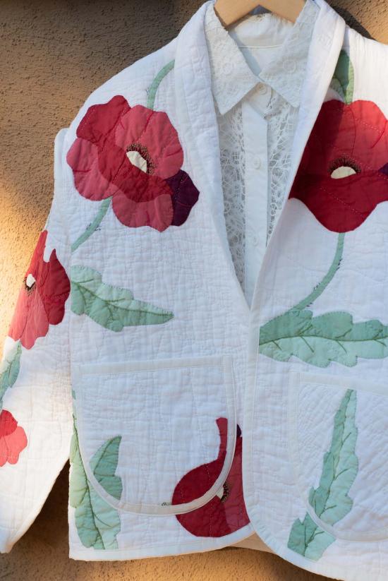  제스 미니 자켓 소프트 포피 주니퍼 크롭 코트 - JESS MEANY