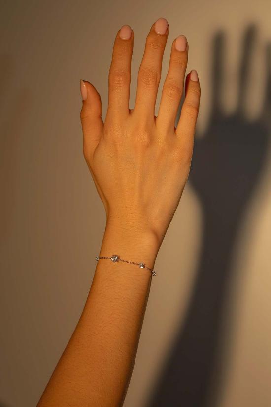  Milk & Rose 팔찌 밀크 & 로즈 서클 젬 브레이슬릿