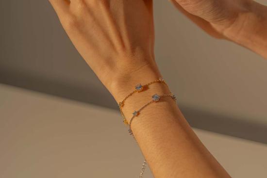  Milk & Rose 팔찌 밀크 & 로즈 서클 젬 브레이슬릿 - OTHER BRANDS