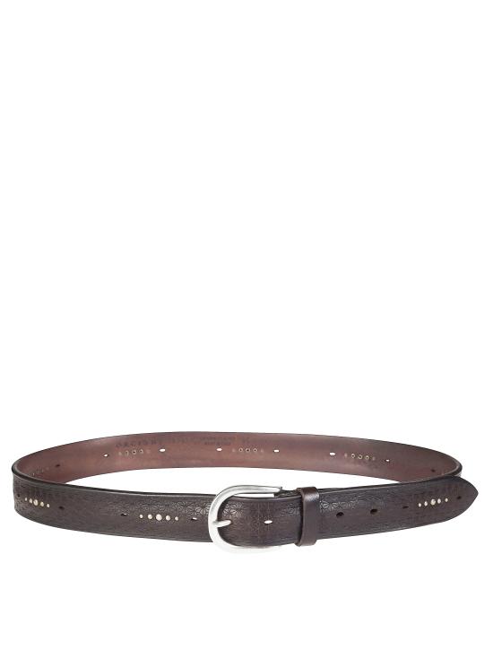 26SS 오르치아니 가죽 벨트 U08397BUS T MORO MARRONE - ORCIANI