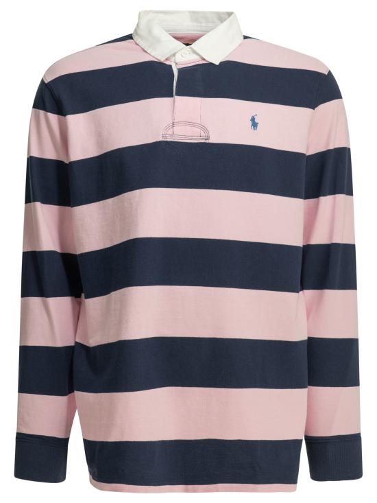 26SS 폴로 랄프로렌 아이코닉 럭비 셔츠 710717116501CARMEL PINK Pink