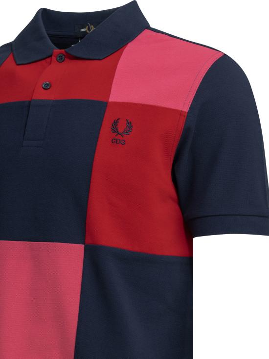 26SS 꼼데가르송 폴로 티셔츠 FQ T501 S261 NAVY MIX Multicolor - COMME DES GARCONS