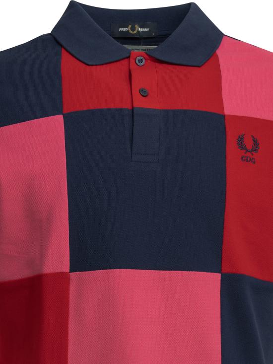 26SS 꼼데가르송 폴로 티셔츠 FQ T501 S261 NAVY MIX Multicolor - COMME DES GARCONS