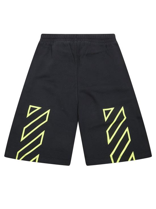 26SS [키즈] 오프화이트 쇼츠/버뮤다 44BCI001S26F002 NERO - OFF WHITE