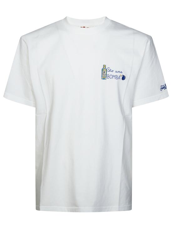 26SS 세인트바쓰 반팔 티셔츠 POT000104429L 01N BIANCO