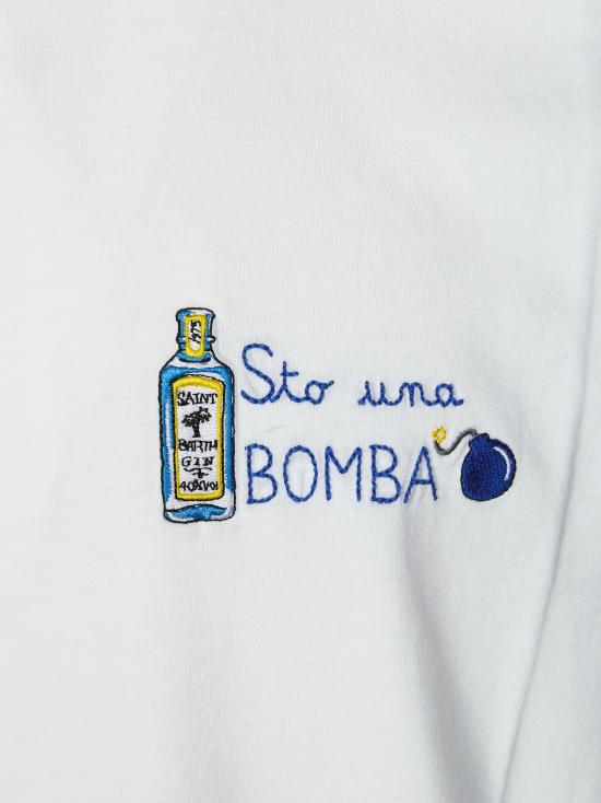 26SS 세인트바쓰 반팔 티셔츠 POT000104429L 01N BIANCO - MC2 SAINT BARTH