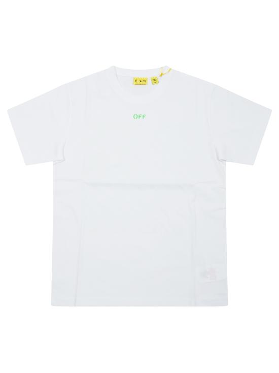 26SS [키즈] 오프화이트 티셔츠 44BAA002S26J004 100 BIANCO