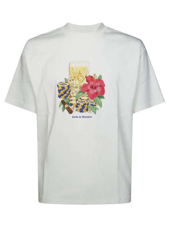 26SS 드롤드무슈 반팔 티셔츠 KTS300CO002 OW BIANCO