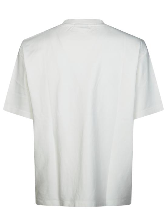 26SS 드롤드무슈 반팔 티셔츠 KTS300CO002 OW BIANCO - DROLE DE MONSIEUR