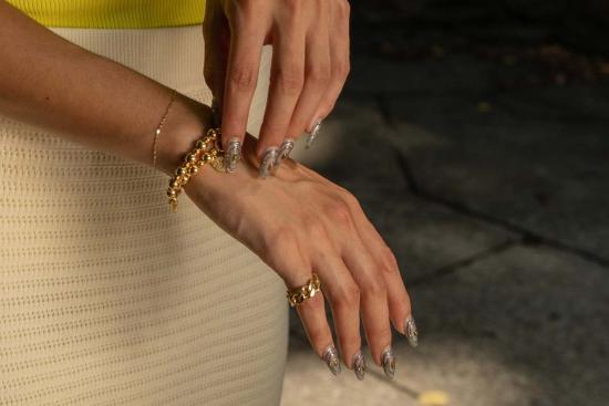  Milk & Rose 반지 밀크 & 로즈 체인 링 - OTHER BRANDS