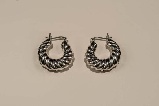  Milk & Rose 이어링 밀크 & 로즈 크루아상 후프 - OTHER BRANDS