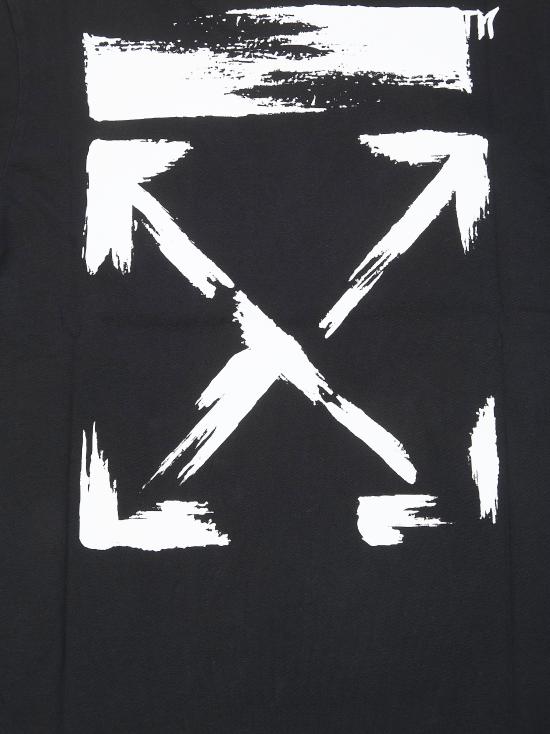 26SS [키즈] 오프화이트 티셔츠 44BAA002S26J006 001 NERO - OFF WHITE