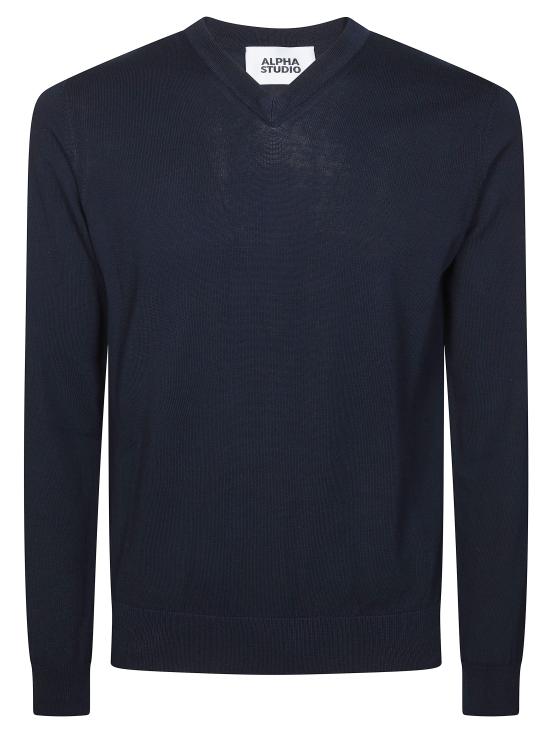 26SS 알파스튜디오 긴팔 티셔츠 202601AU5044A 1001 BLU