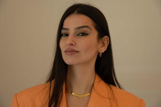  Milk & Rose 이어링 밀크 앤 로즈 플루이드 육각형 후프 - OTHER BRANDS