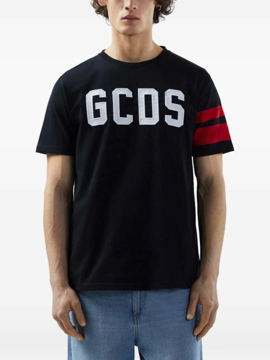 26SS 지씨디에스 반팔 티셔츠 Z0MLQC106J101 BLACK RED 999R - GCDS