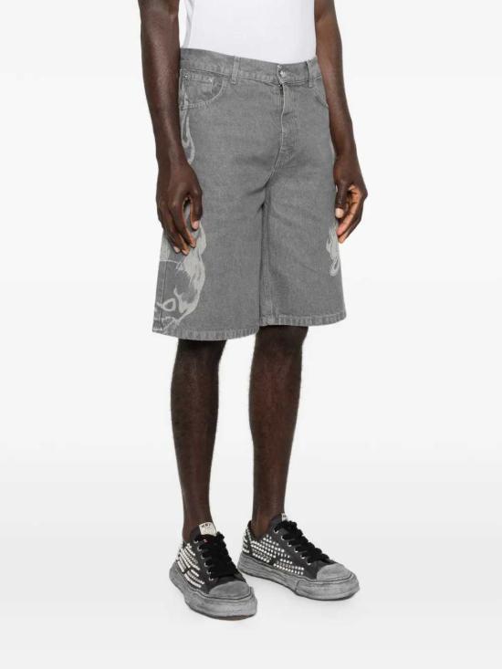 26SS 지씨디에스 스트레이트 팬츠 C1MWQL222D069 QUARRY GREY WHITE 920A - GCDS