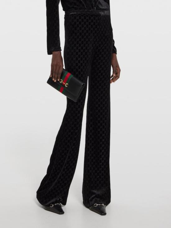 26SS 구찌 홀스빗 웹 스트랩 지갑 867120 AAGOQ1057 Black - GUCCI