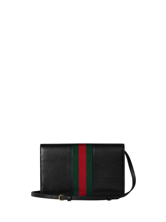 26SS 구찌 홀스빗 웹 스트랩 지갑 867120 AAGOQ1057 Black - GUCCI