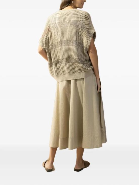 26SS 브루넬로 쿠치넬리 스웨터 M58772820 CKH72 SABBIA BROWN SCURO - BRUNELLO CUCINELLI