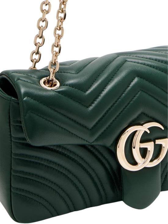 26SS 구찌 GG 마몽 미디엄 숄더백 837267 AAE383020 Green - GUCCI