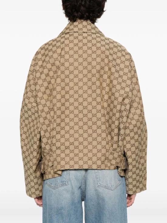 26SS 구찌 GG 캔버스 봄버 재킷 842660 ZAF4S2580 Beige - GUCCI