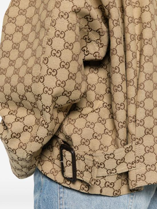 26SS 구찌 GG 캔버스 봄버 재킷 842660 ZAF4S2580 Beige - GUCCI