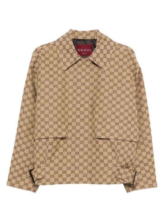 26SS 구찌 GG 캔버스 봄버 재킷 842660 ZAF4S2580 Beige