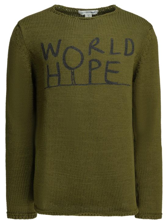 26SS 꼼데가르송 스웨터 FQ N004 S262 NAVY Green