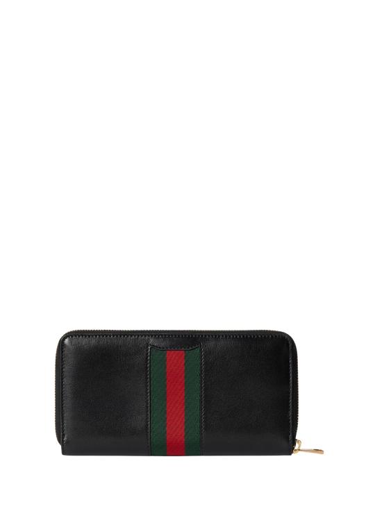 26SS 구찌 홀스빗 웹 집 어라운드 월렛 867124 AAGOQ1057 Black - GUCCI