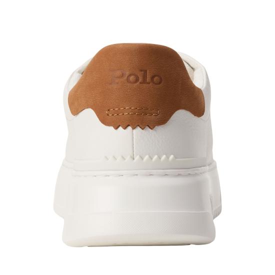 26SS 랄프 로렌 스니커즈 809P07170001 OFF WHITE TAN - RALPH LAUREN